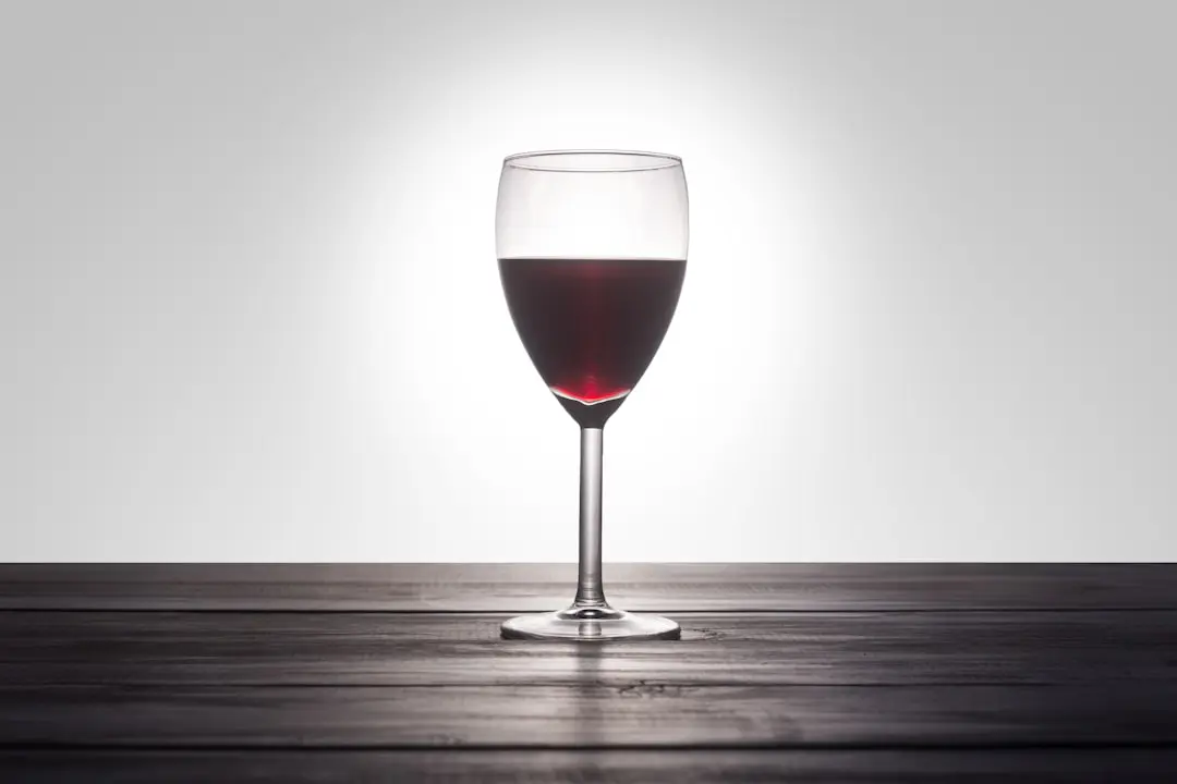 clear wine glass